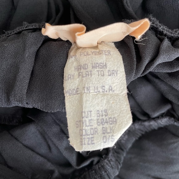 Nwot 90’s Hand Lace Hem Sheer Accordion Crinkled Slip Skirt - Picture 6 of 7